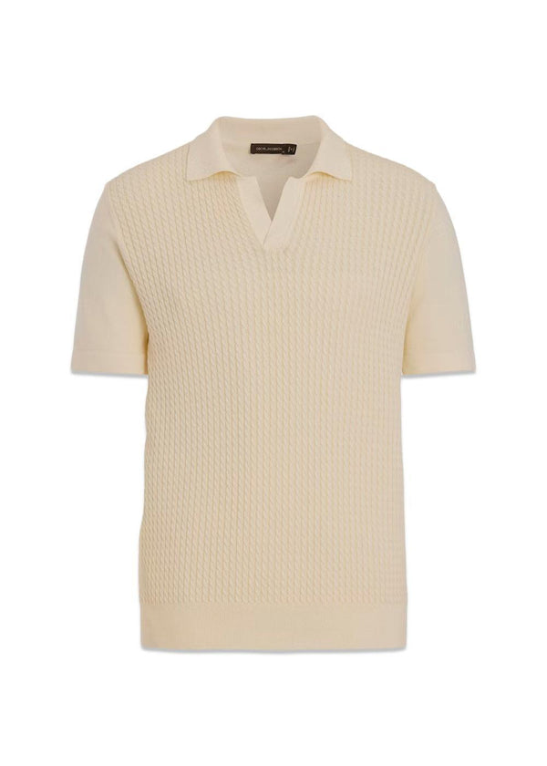 Alf Poloshirt S-S - Pompona Geel-Knitwear-Oscar Jacobson-Butler Loftet