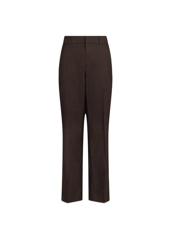 Alice Melange Pants - Mocca Melange-Pants-Neo Noir-Butler Loftet