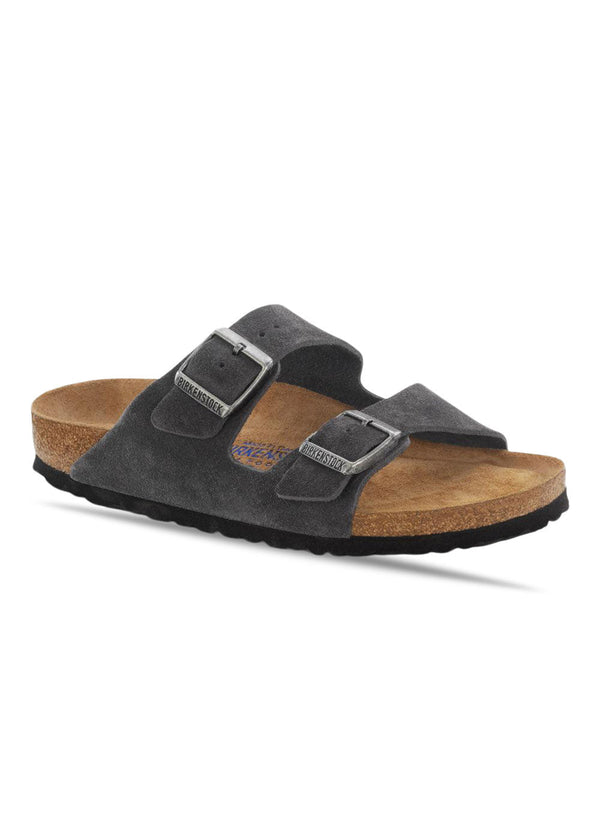 Birkenstocks Arizona VL SFB Fluweelgrijs - Fluweelgrijs. Koop hier sandalen.