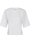 Asha Boxy Tee - White-T-shirts-Neo Noir-Butler Loftet