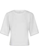 Asha Boxy Tee - White-T-shirts-Neo Noir-Butler Loftet