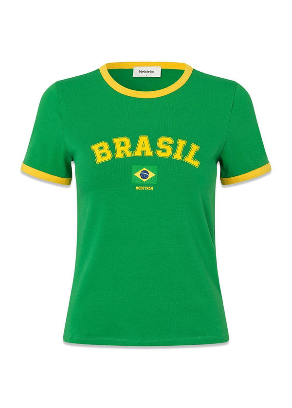 Astamd brasil t-shirt - Medium Groen-T-shirts-Modström-Butler Loftet
