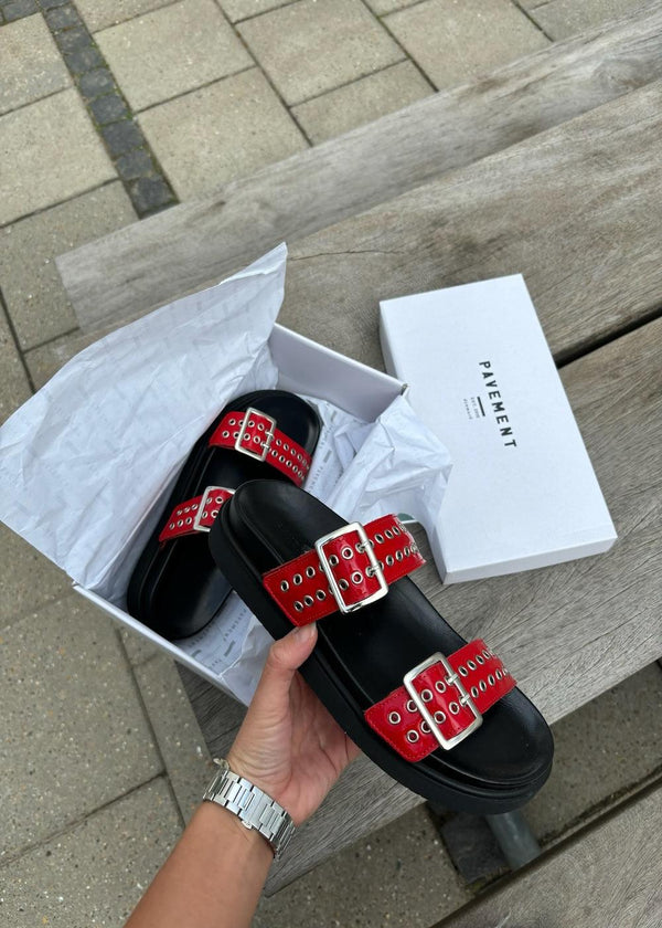 Augusta - Red Patent-Sandals-Pavement-Butler Loftet