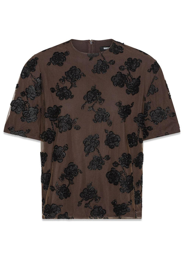 OVERSIZED TOP MET KRALEN - Molé Comb.-Top-Rotate-Butler Loftet