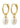 BERTHE pearl hoop earrings gold-plated - Gold Plated-Jewellery-Pilgrim-Butler Loftet