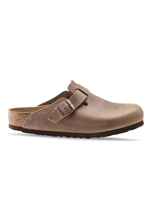 Birkenstocks BOSTON FL - Tabacco Brown. Køb sandaler her.