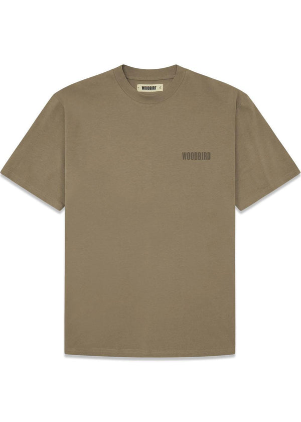 Baine Base tee - Donkerbruin-T-shirts-Woodbird-Butler Loftet