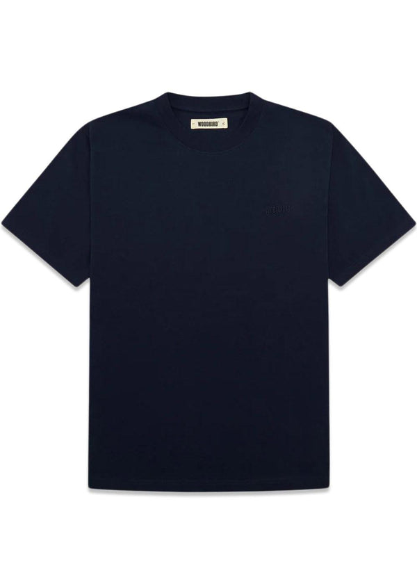 Baine Base T-shirt - Navy-T-shirts-Woodbird-Butler Loftet