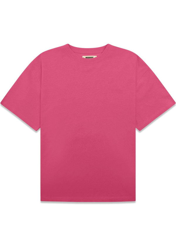 Baine Base tee - Pink-T-shirts-Woodbird-Butler Loftet