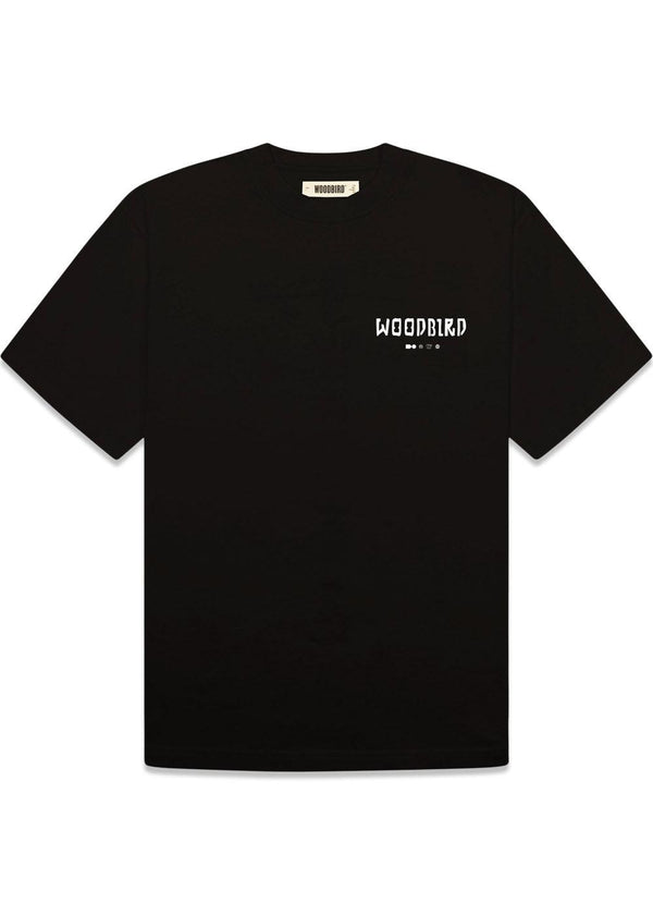 Baine Serve Tee - Black-T-shirts-Woodbird-Butler Loftet