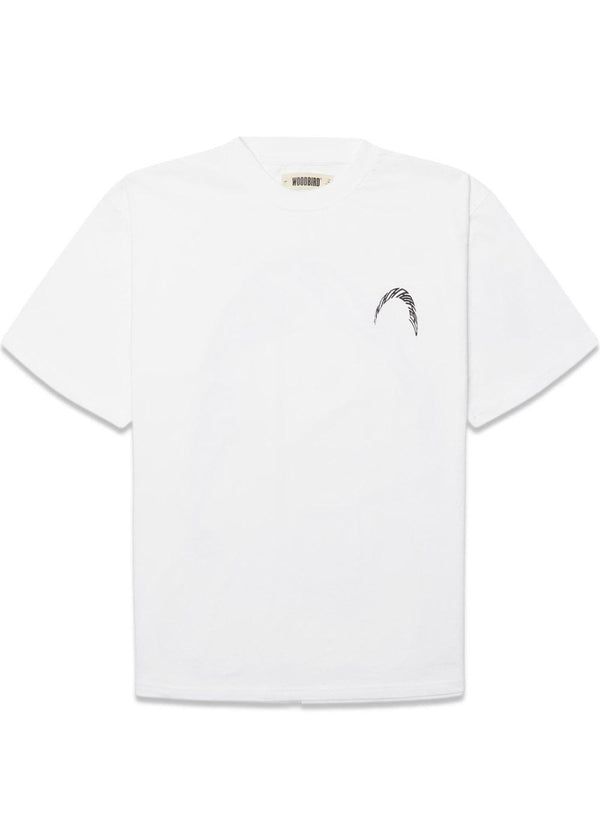 Baine Warp Tee - Wit-T-shirts-Woodbird-Butler Loftet