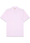 Banks Stripe Shirt - White-Pink-Shirts-Woodbird-Butler Loftet