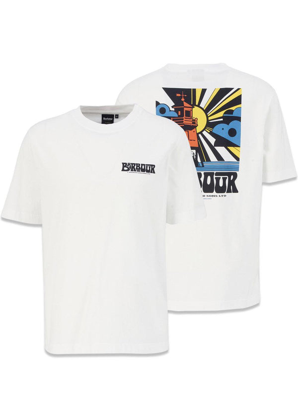 Barbour Frome T-shirt - Wit-T-shirts-Barbour-Butler Loftet