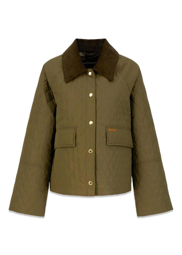 Barbour Kirby gewatteerde jas - Ivy Green/Ancient Tartan-Bovenkleding-Barbour-Butler Loftet