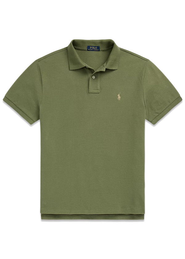 Basic Mesh Polo - Stofgroen-T-shirts-Ralph Lauren-Butler Loftet