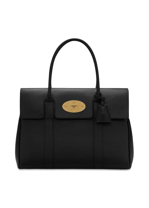 Bayswater Small Classic Grain - Zwart-Messing-Tassen-Mulberry-Butler Loftet