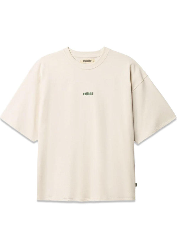 Beam Lion Tee - Off White-T-shirts-Woodbird-Butler Loftet