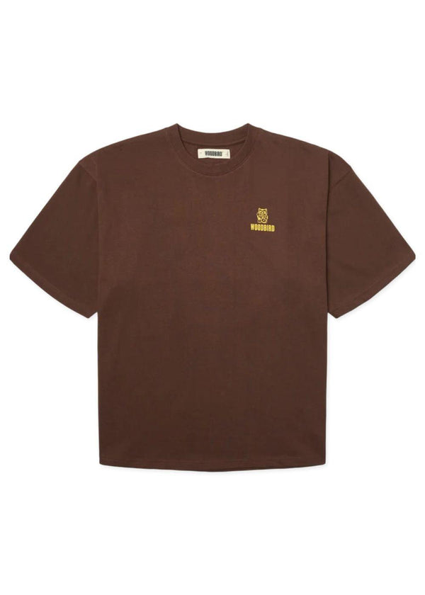 Beam Lucky Tee - Donkerbruin-T-shirts-Woodbird-Butler Loftet