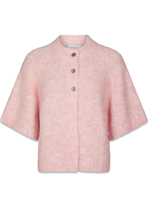 Benuta Fluffy Knit Cardigan - Light Pink-Knitwear-Neo Noir-Butler Loftet