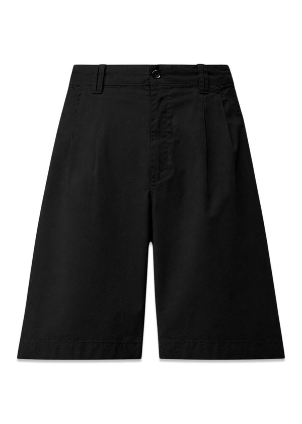 Bermuda - Katoen Gabardine - Zwart-Broek-C.P. Bedrijf-Butler Loftet