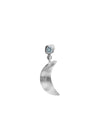 Stine A's Big Dot Bella Moon with Blue Lagune Stone - Silver. Køb øreringe her.