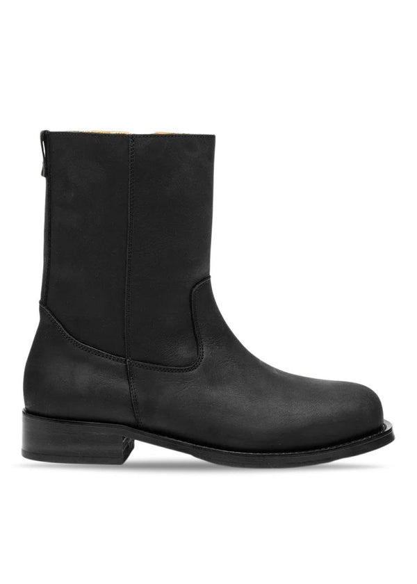 Billy - Zwarte Crazy Horse leren laarzen-Playboy Footwear-Butler Loftet
