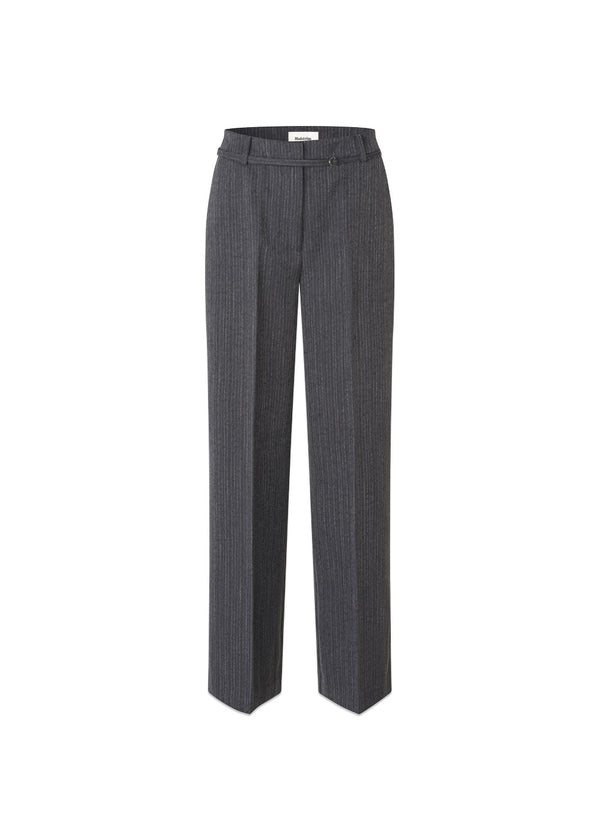 Birnamd pants - Grey Melange Pinstripe-Pants-Modström-Butler Loftet