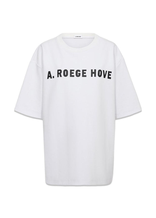 Bo Logo Tee - Wit-T-shirts-A. Roege Hove-Butler Loftet