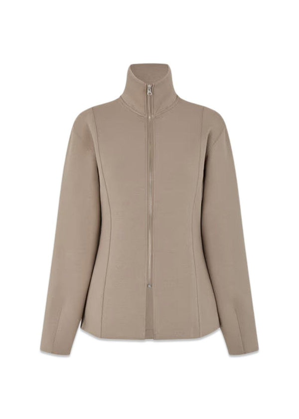 Bobo Zip Jacket - Mocha-Sweatshirts-Oval Square-Butler Loftet