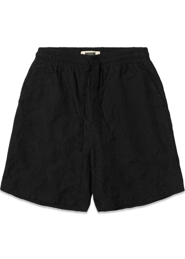 Bommy Borduurshort - Zwart-Shorts-Woodbird-Butler Loftet