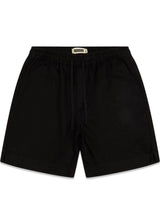 Bommy Linen Shorts - Black-Shorts-Woodbird-Butler Loftet
