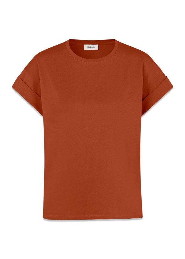 BrazilMD short t-shirt - Brandy Brown-T-shirts-Modström-Butler Loftet
