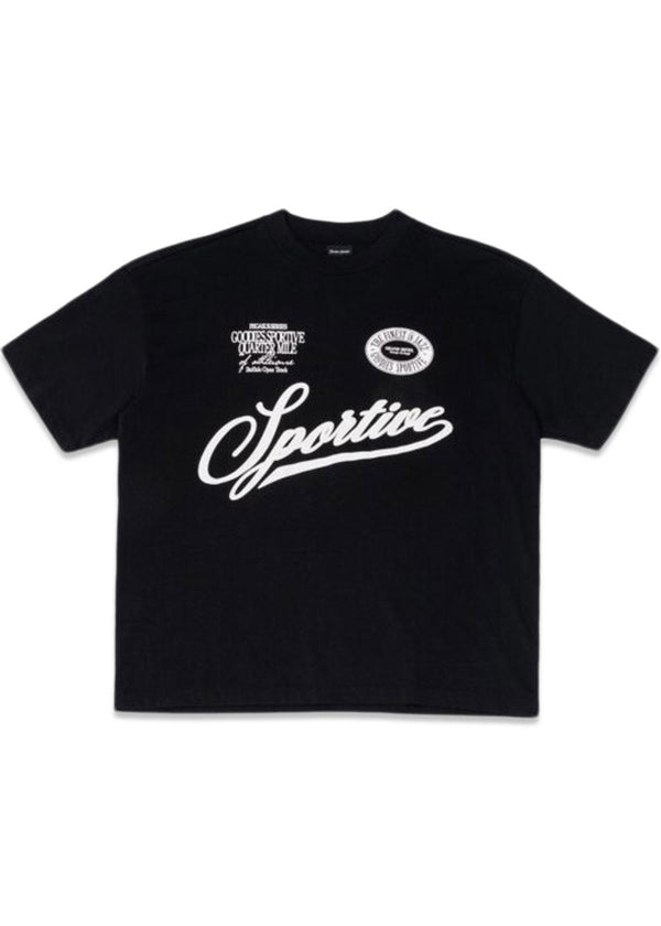 Buffalo Open Track Tee - Zwart-T-shirts-Goodies Sportive-Butler Loftet