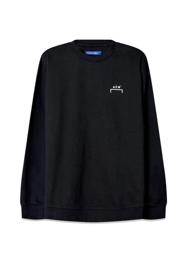 Burcham Logo Crew - Zwart-Sweaters-A-COLD-WALL*-Butler Loftet