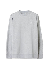Burcham Logo Crew - Grijs gemêleerde sweatshirts-A-COLD-WALL*-Butler Loftet