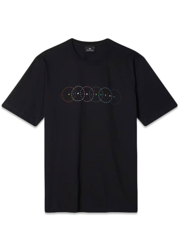 CASUAL FIT T-SHIRT CIRKELS - Zwart-T-shirts-Paul Smith - PS-Butler Loftet