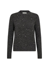 CMDIAMOND PULLOVER - Donkergrijs Melange-Knitwear-Copenhagen Muse-Butler Loftet