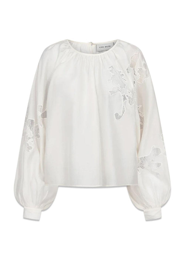 CMMOLLY-BLOUSE - Jet Stream-Blouses-Copenhagen Muse-Butler Loftet