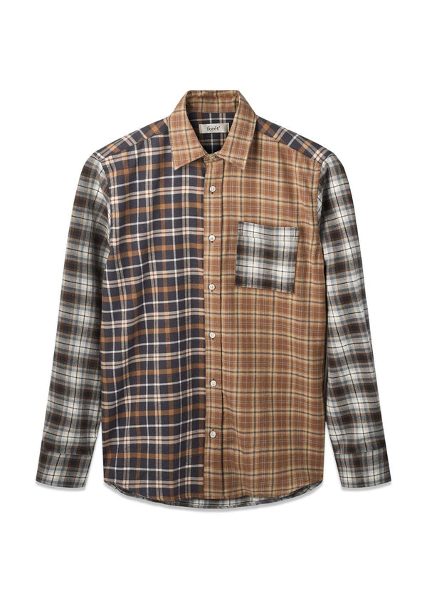 CREEK CHECK MIX SHIRT - Geruit Mix-Shirts-Forét-Butler Loftet