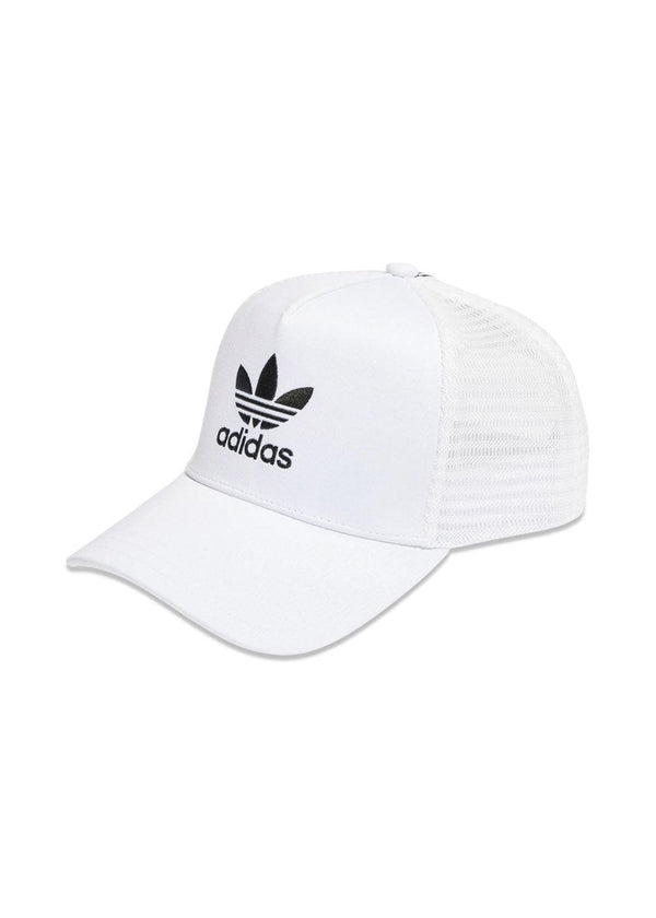 CURVED TRUCKER - White-Headwear-Adidas Originals-Butler Loftet