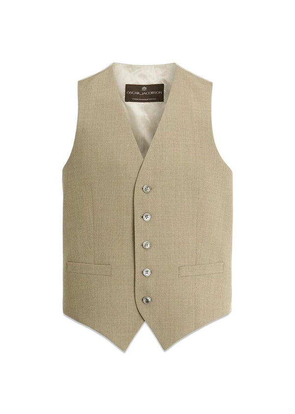 Carlo Gilet - Box Beige-Blazers-Oscar Jacobson-Butler Loftet