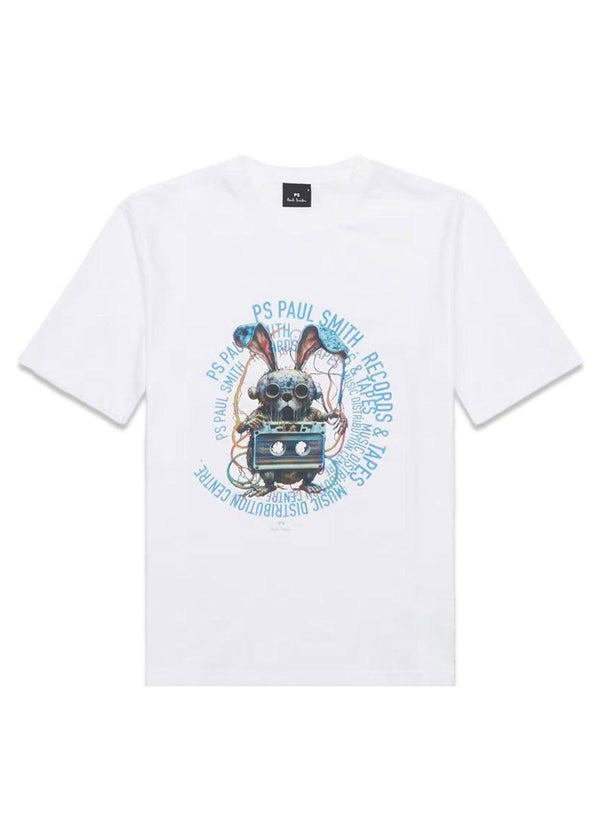 Casual Fit SS T-shirttape - Wit-T-shirts-Paul Smith - PS-Butler Loftet