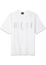 Casual Fit T-Shirt Stripe - White-T-shirts-Paul Smith - PS-Butler Loftet