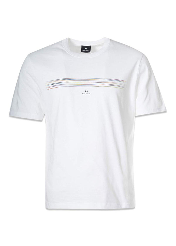 Casual Fit T-shirt Strepen - Wit-T-shirts-Paul Smith - PS-Butler Loftet
