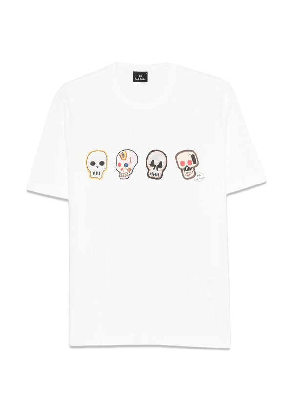 Casual fit T-shirt Schedels - Wit-T-shirts-Paul Smith - PS-Butler Loftet