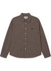 Checkered Shirt 'Brown' - Brown-Shirts-Globe Studios-Butler Loftet