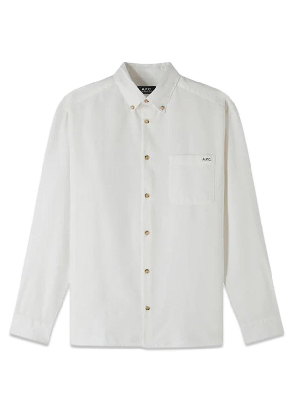 Chemise Mateo-logo - Blanc Casse-shirts-A.P.C-Butler Loftet