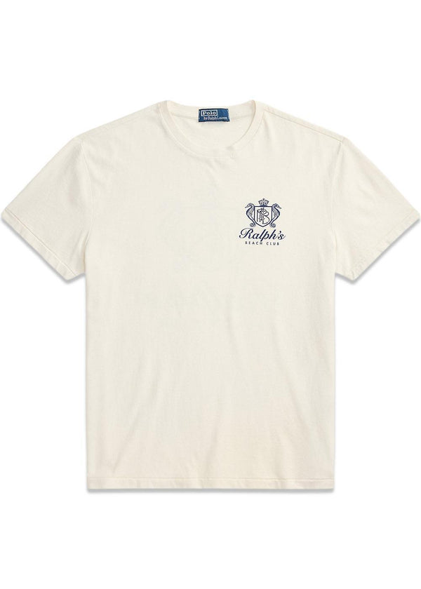 Classic Fit Jersey Grafisch T-shirt - Wit-T-shirts-Ralph Lauren-Butler Loftet