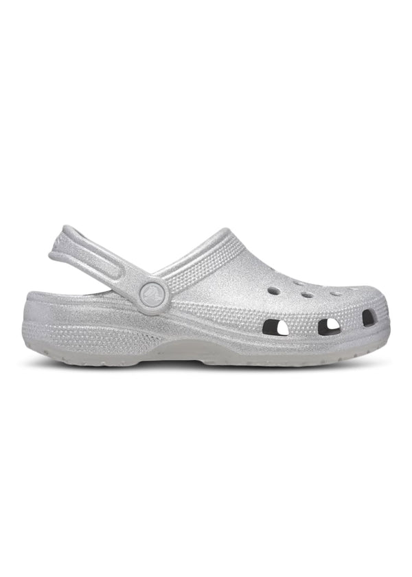 Classic Glitter Clog - Silver Glitter-Shoes-Crocs-Butler Loftet