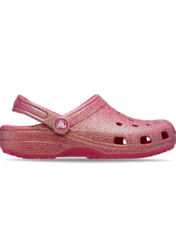 Classic Iridescent Glitter Clog - Dragon Fruit-Shoes-Crocs-Butler Loftet